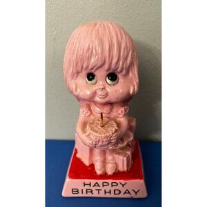 Happy Birthday RARE Pink W&R Berries Figurine 1972 Novelty Gift